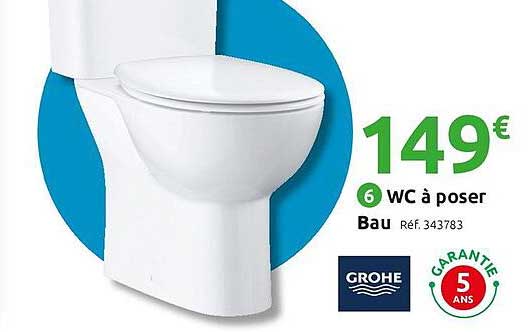 wc à poser bau grohe