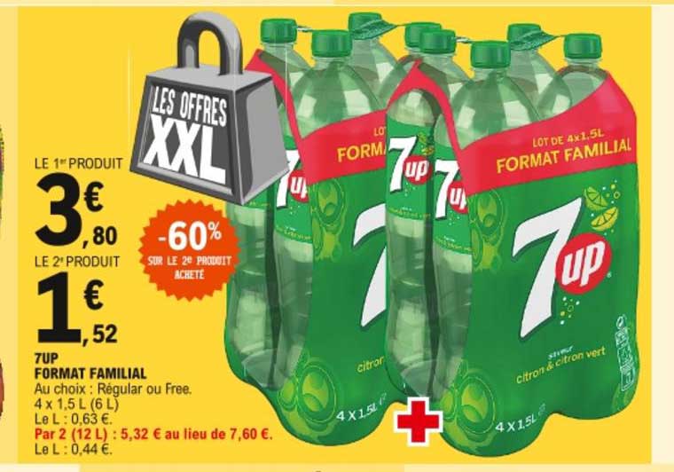 7up Format Familial -60% Sur Le 2e Produit Acheté