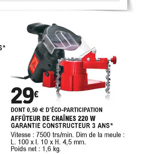 affûter de chaînes 220 w