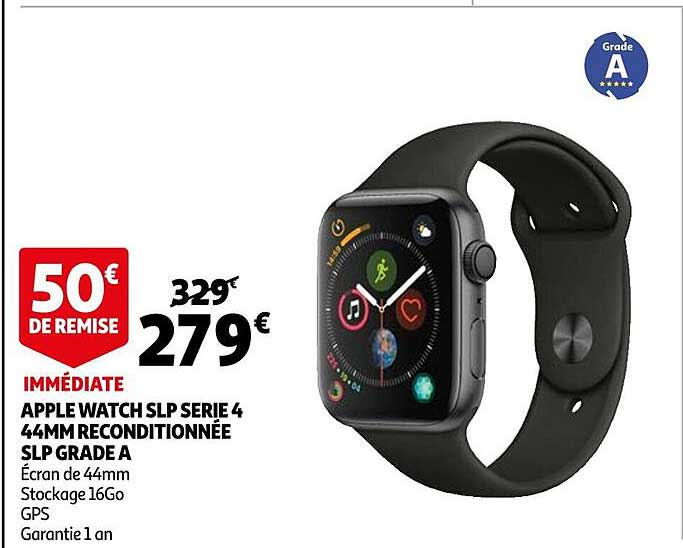 apple watch slp serie 4 44mm reconditionné slp grade a