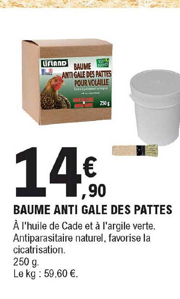 baume anti gale des pattes