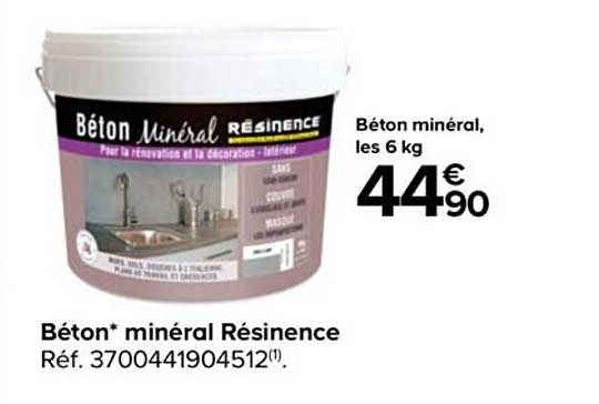 béton minéral les 6 kg résinence
