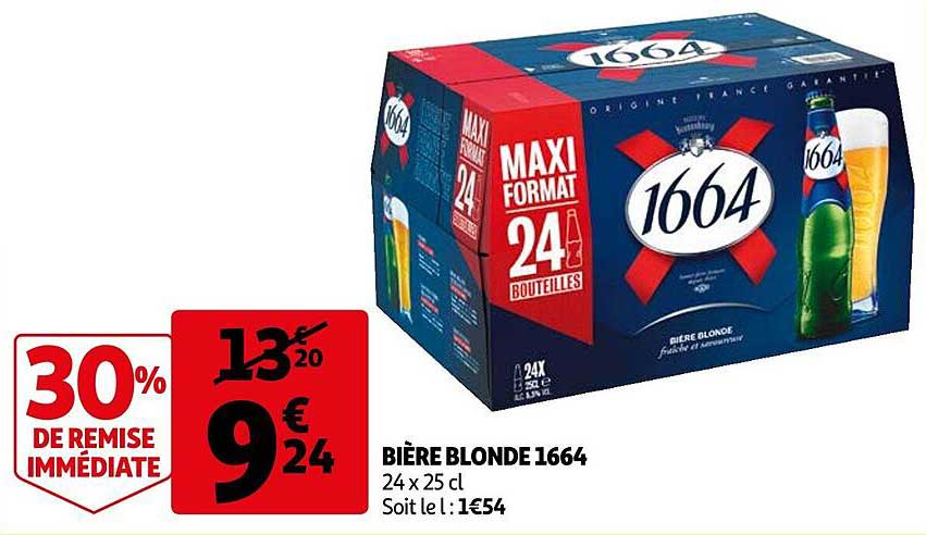Bière Blonde 1664 30% De Remise Immédiate