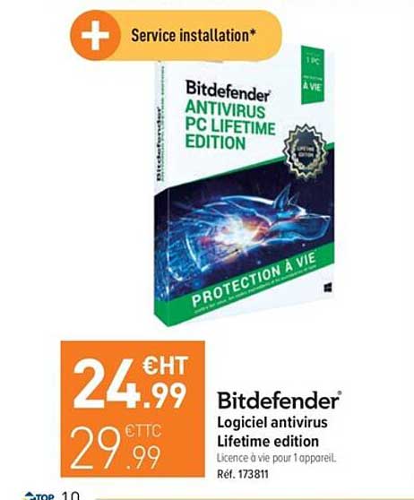 bitdefender logiciel antivirus lifetime edition