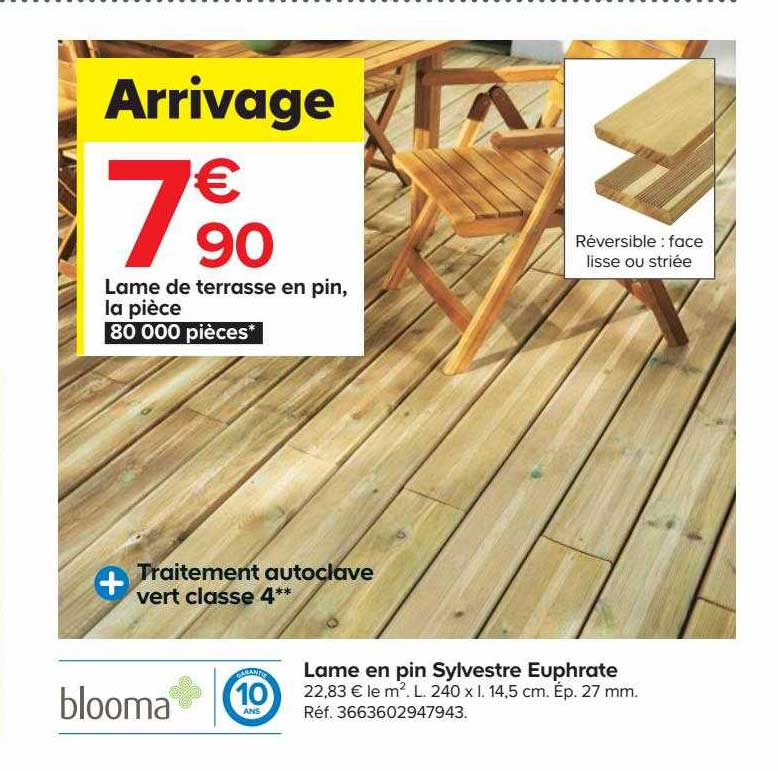 Blooma Lame En Pin Sylvestre Euphrate