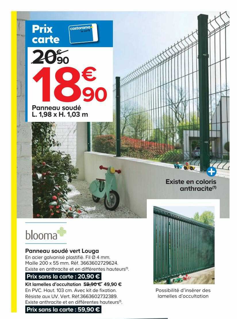 blooma panneau soudé vert louga