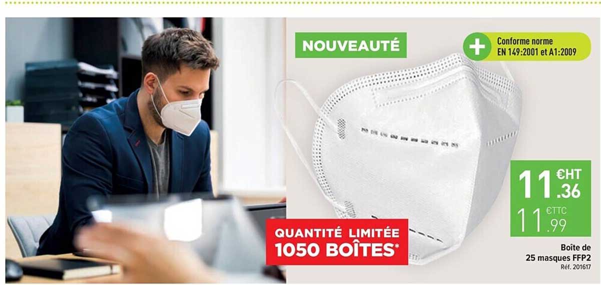boîte de 25 masques ffp2