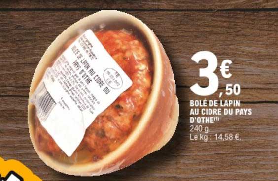 Bolé De Lapin Au Cidre Du Pays D'othe