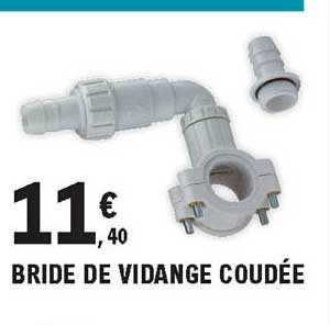 bride de vidange coudée