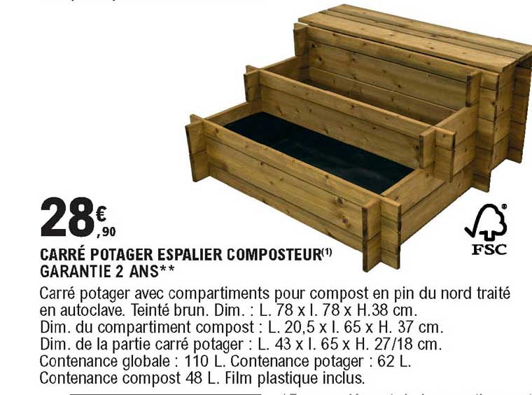 carré potager espalier composteur