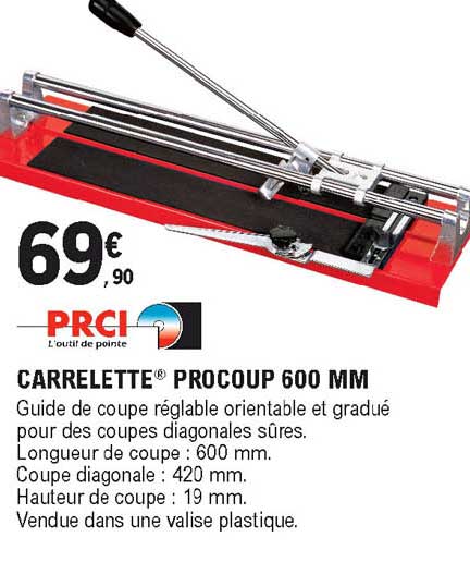 carrelette procoup 600 mm prci