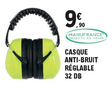 Casque Anti-bruit Réglable 32 Db Manufrance