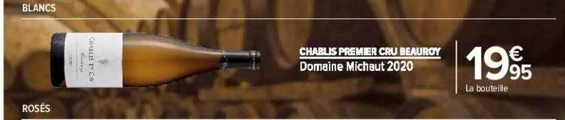 chablis premier cru beauroy domaine michaut 2020