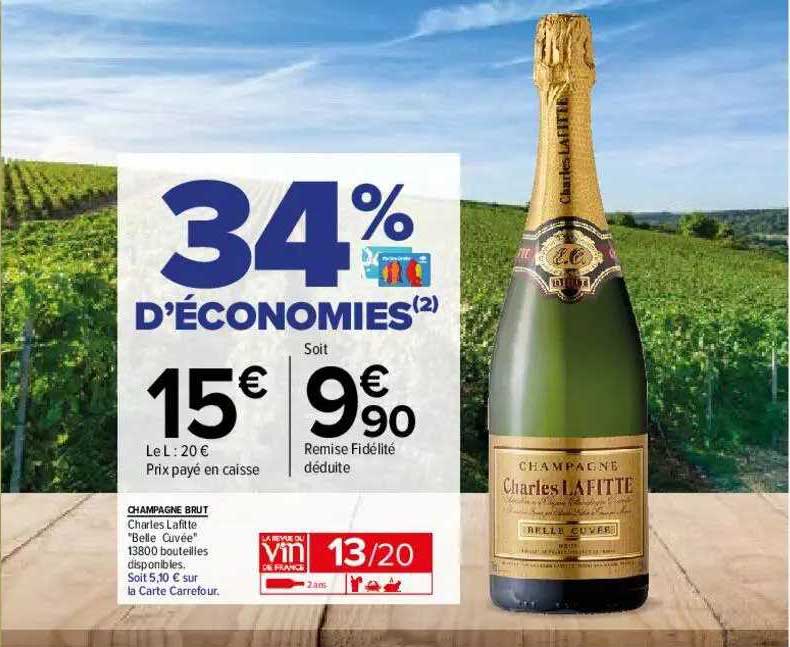 champagne brut charles lafitte "belle cuvée"