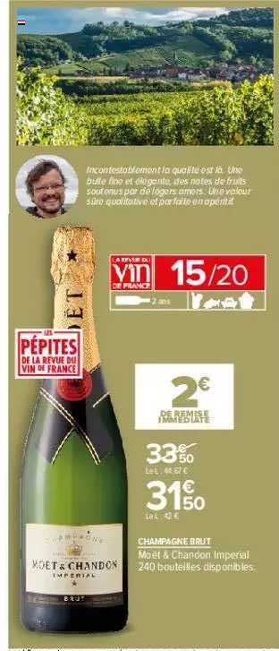 champagne brut moët & chandon imperial