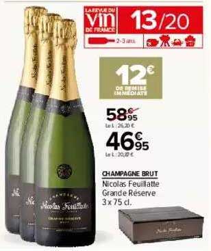 champagne brut nicolas feuillatte ggrande réserve