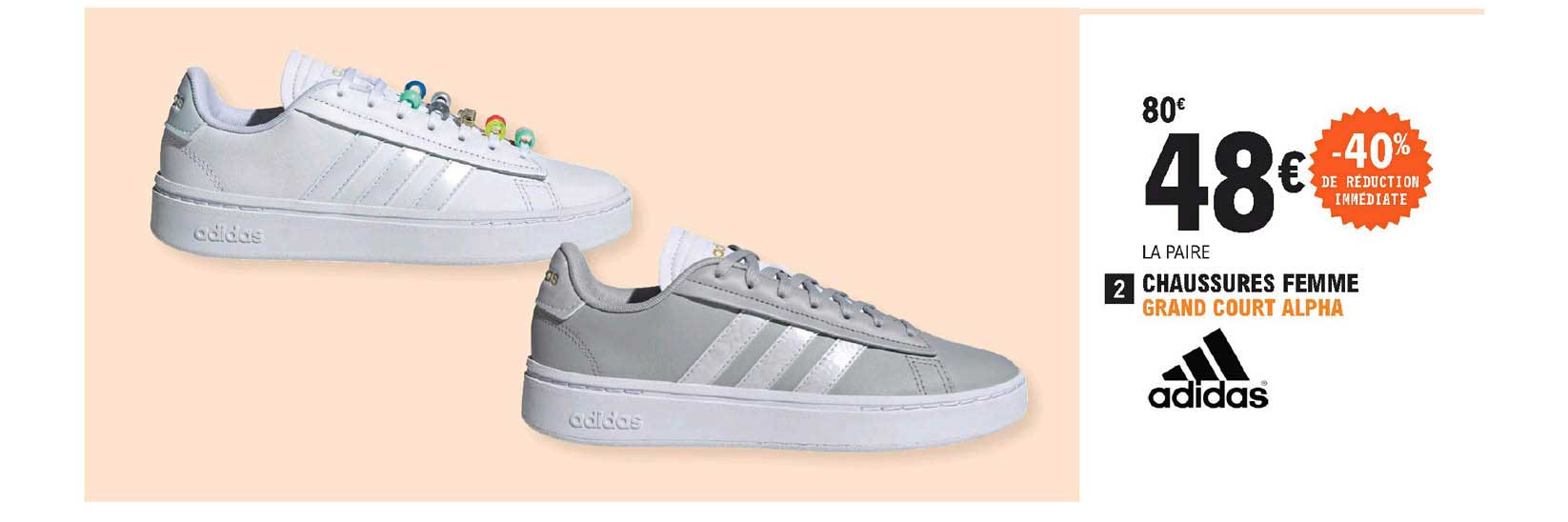 chaussures femme grand court alpha adidas