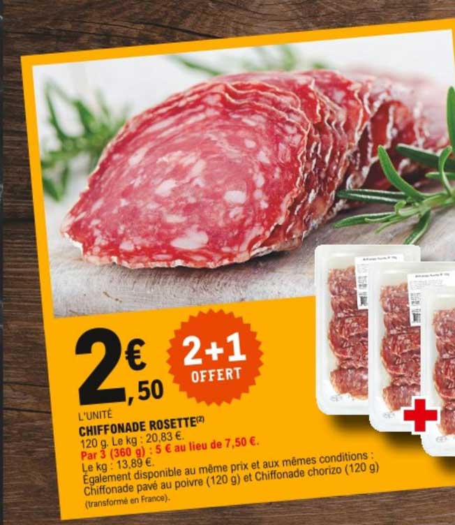 Chiffonade Rosette 2+1 Offert