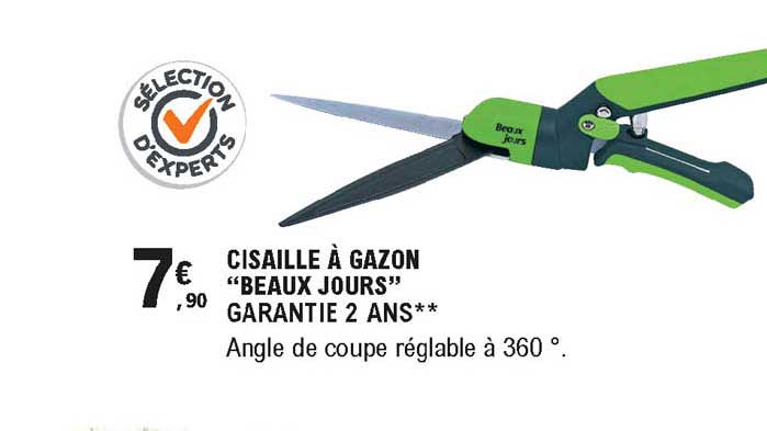 cisaille à gazon beaux jours