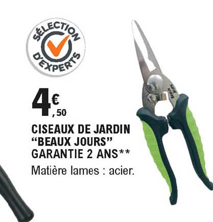 ciseaux de jardin beaux jours