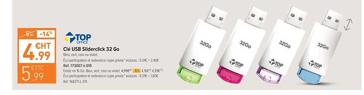 clé usb sliderclick 32go