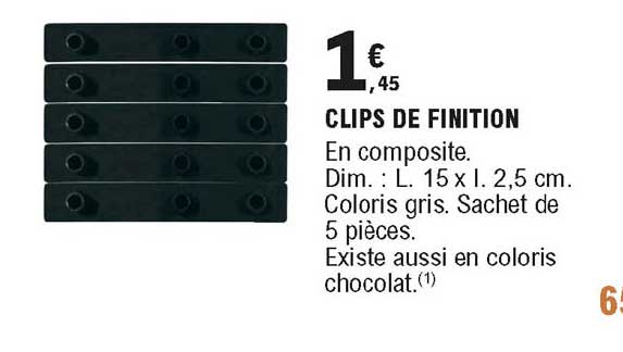 clips de finition