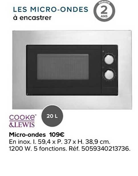cooke&lewis micro-ondes