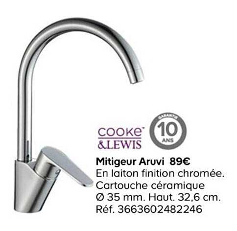 cooke&lewis mitigeur aruvi