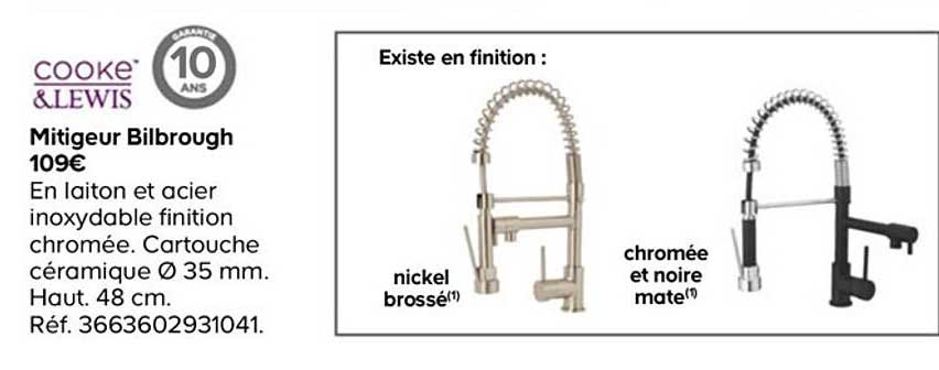 cooke&lewis mitigeur bilbrough