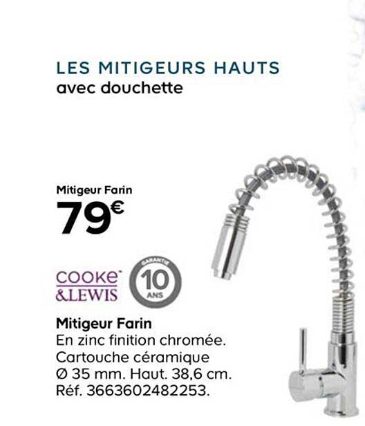 cooke&lewis mitigeur farin