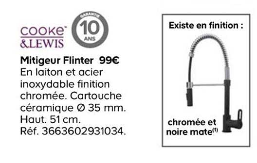 cooke&lewis mitigeur flinter