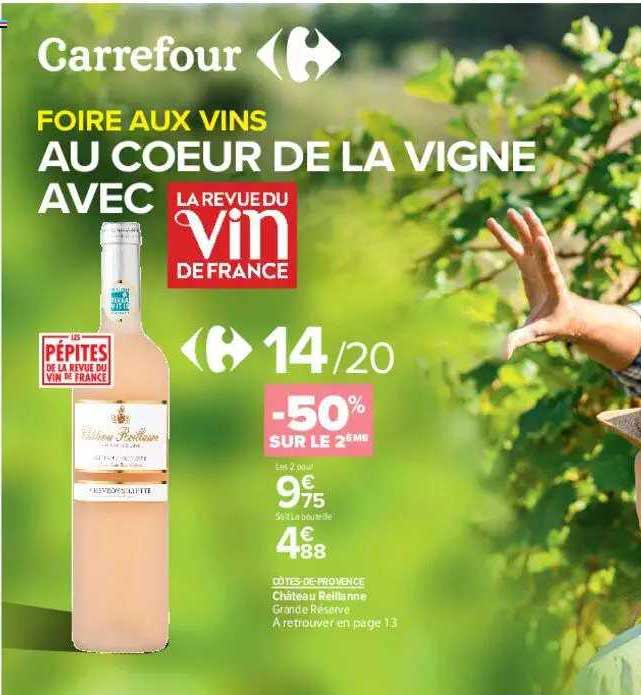 côtes-de-provence château reillanne grande réserve -50% sur le 2ème