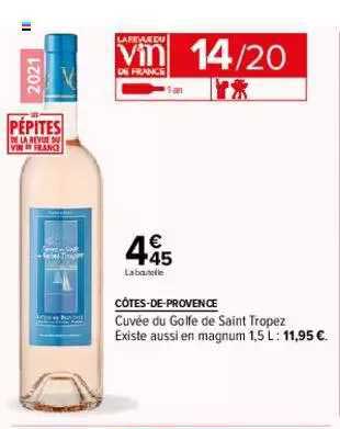 côtes-de-provence cuvée du golfe de saint tropez