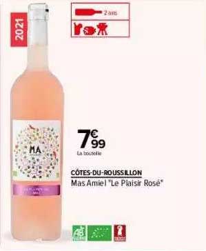 côtes-du-roussillon mas amiel "le plaisir rosé"