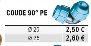 coude 90° pe