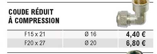 coude réduit à compression