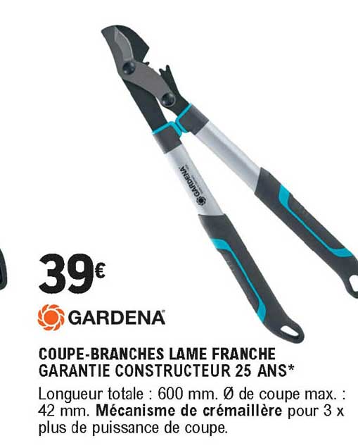 coupe-branches lame franches gardena