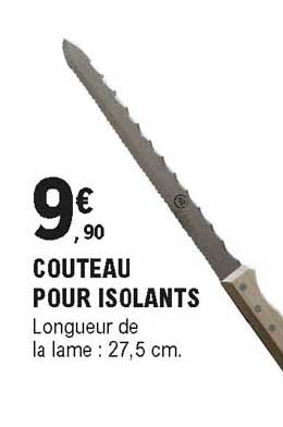 couteau pour isolants