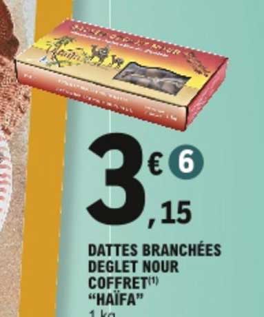 dattes branchées deglet nour coffret haïfa