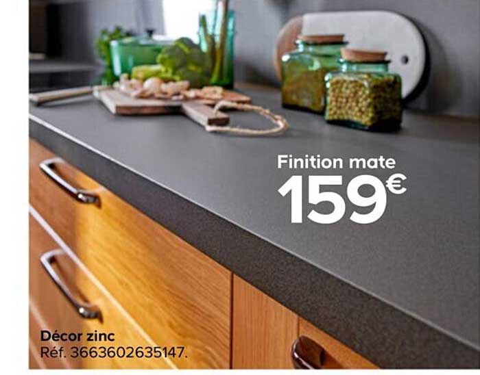 décor zinc finition mate