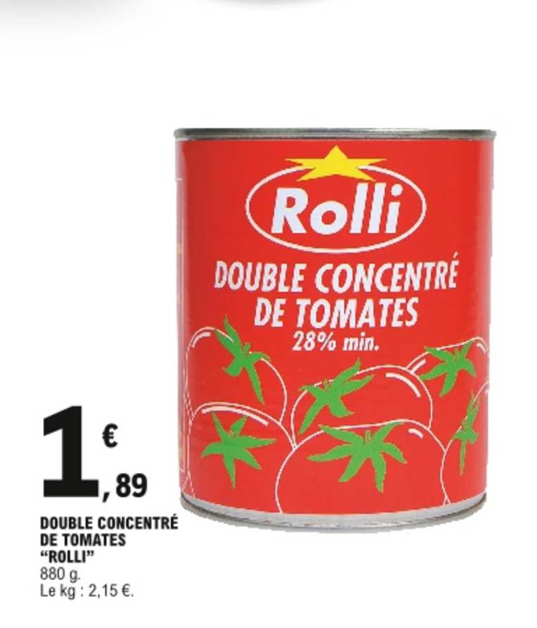 Double Concentré De Tomates Rolli