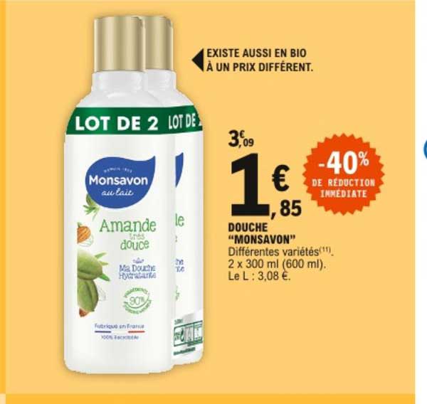 Douche Monsavon -40% De Réduction  Immédiate