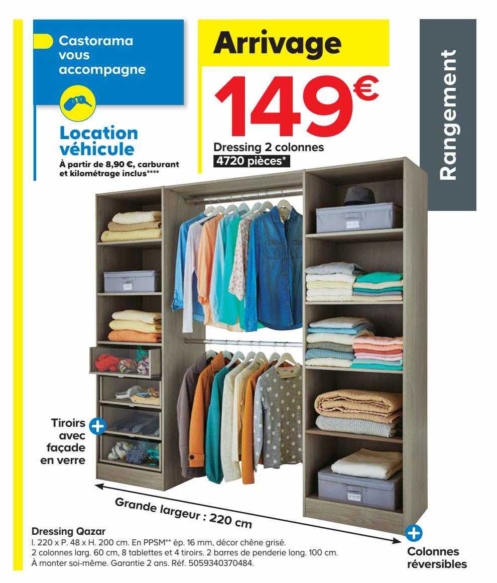 dressing 2 colonnes qazar