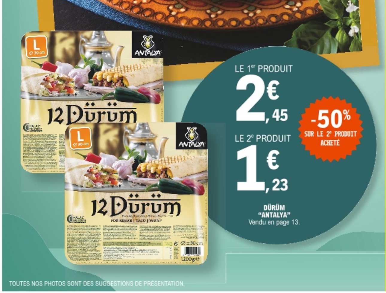 dürüm antalya -50% sur le 2e produit acheté