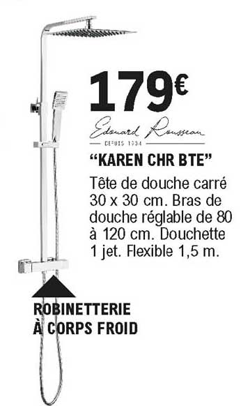 Edouard Rousseau Tête De Douche „karen Chr Bte“