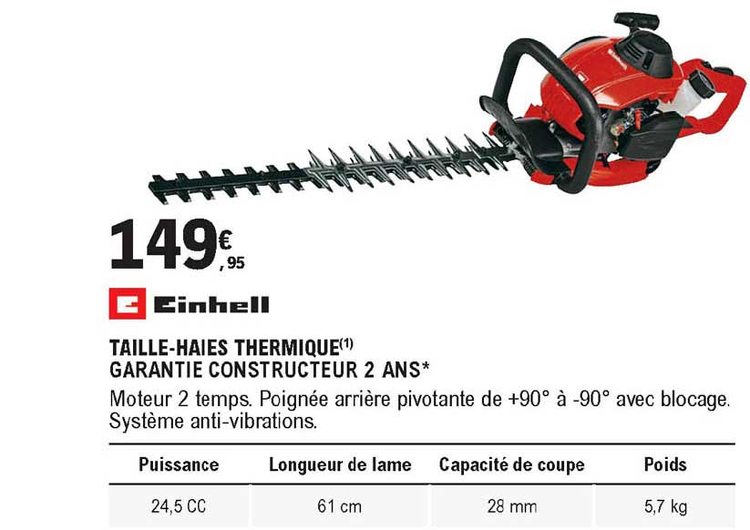 Einhell Taille-haies Thermique