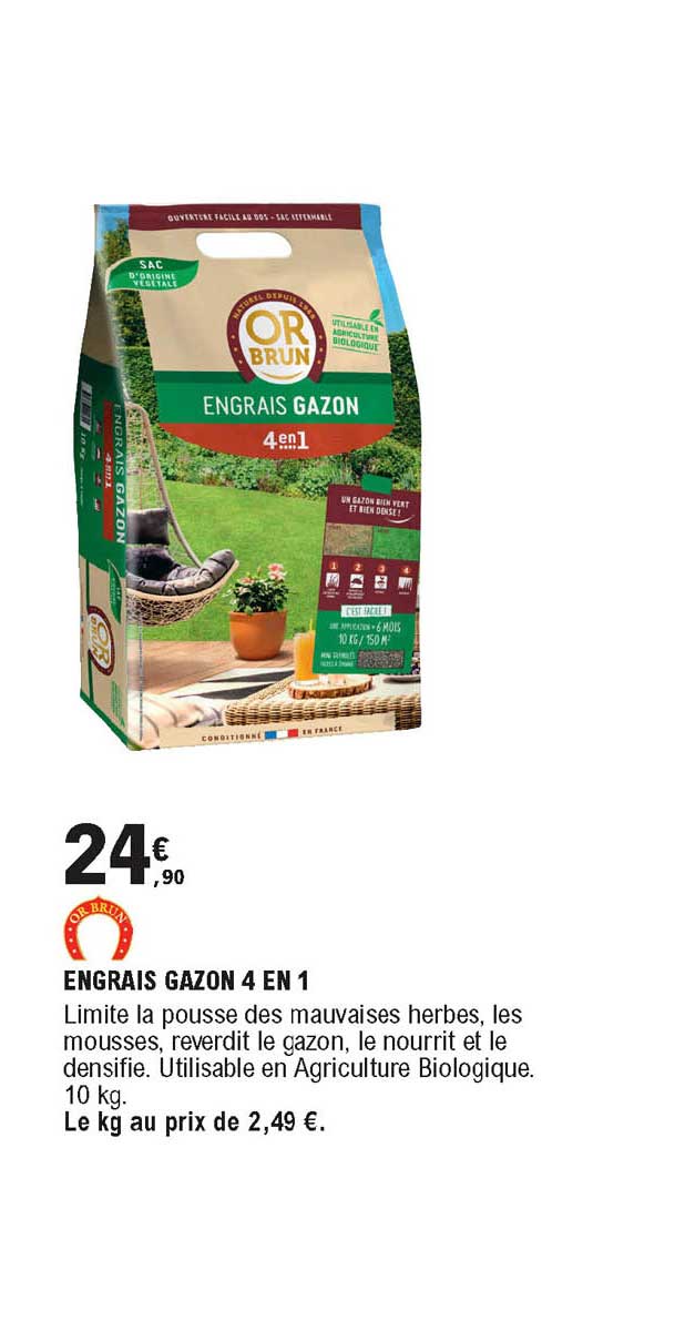 Engrais Gazon 4 En 1