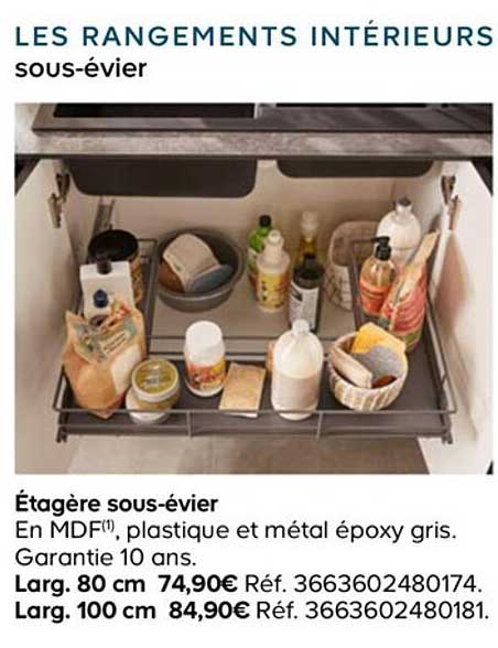 étagère sous-évier