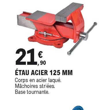 étau acier 125 mm