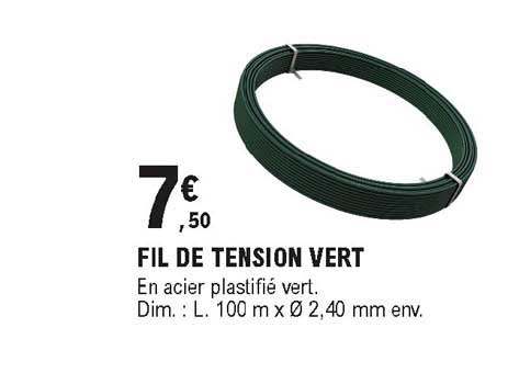 fil de tension vert